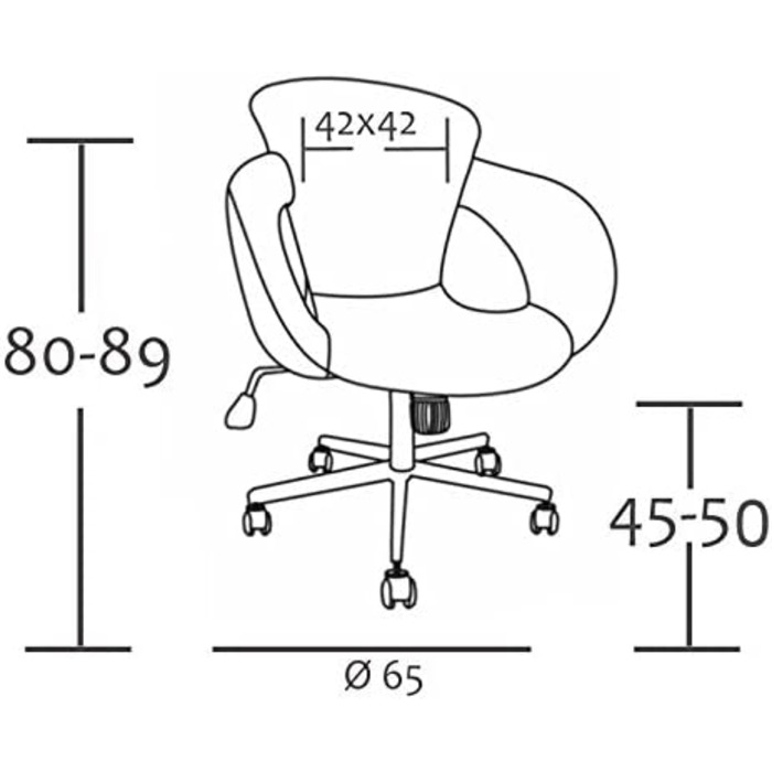 Офісне крісло SixBros біле, ергономічне, модель M-65335-1/725