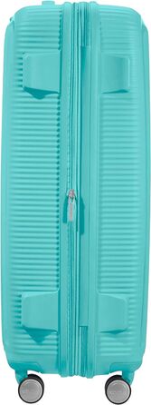 Валіза American Tourister Soundbox, розширювана, 77 см, 97/110 л, синя, з TSA-замком, на колесах-спінерах