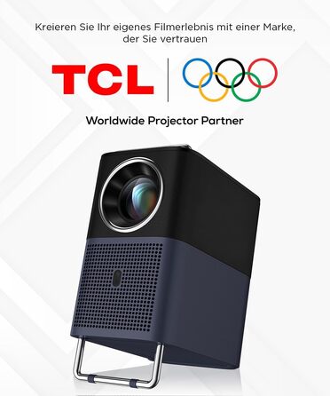 Проєктор TCL A1s 4K Full HD Google TV/Netflix: Dolby Audio, Bluetooth, WiFi, Автофокус, Корекція трапеції 6D для дому та ігор