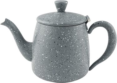 Чайник Café Olé PT-018GG преміум 0.5 л з нержавіючої сталі, сірий граніт, некапучий носик, порожнисті ручки, відкидний клапан