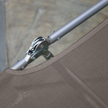 Outsunny Sun Lounger Садовий шезлонг Relax Lounger на 2 ноги Шезлонг коричневий складний для саду та патіо, стійкий до погодних умов та зручний