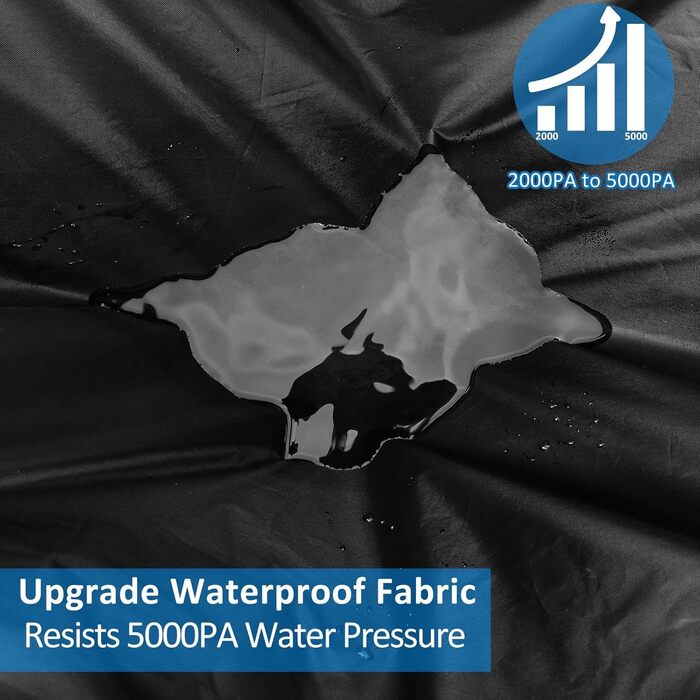 Чохол для садових меблів Wanocean 300x300x98 см, водонепроникний, Oxford 420D, анти-UV, захист від розривів, для столу та палетних меблів