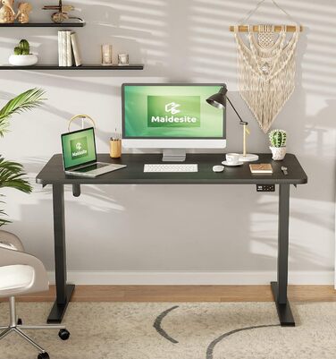 MAIDeSITe електричний стіл для роботи стоячи та сидячи, 160x80 см, з LED-панеллю пам'яті, регулювання висоти, модель S1 Pro