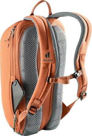 Рюкзак Deuter Step Out 12 л, каштаново-зелений, міський, для щоденного використання