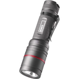 Ліхтарик EMOS Ultibright 70 CREE LED металевий, з фокусуванням, 2 режими світла, ударостійкий, водонепроникний IP65, 340 лм, до 200 м, із кліпсою та ручкою, для дому й вулиці, сірий