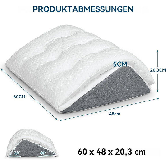 Подушка Shinnwa Memory Foam для ніг та колін з ефектом пам'яті: підтримка під час сну та відновлення після операцій