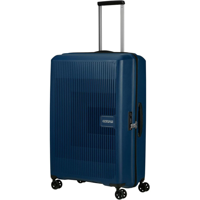 Валіза American Tourister Aerostep Spinner L, розширювана, 77 см, 101.5/109 л, синя (Navy Blue)
