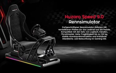SIM-рейсинг кокпіт huzaro Speed 6.0 з кріпленням для монітора до 50