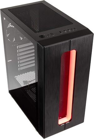 KOLINK Nimbus Midi-Tower ATX RGB комп'ютерний корпус чорний, корпус для ПК з підсвіткою, підтримка водяного охолодження