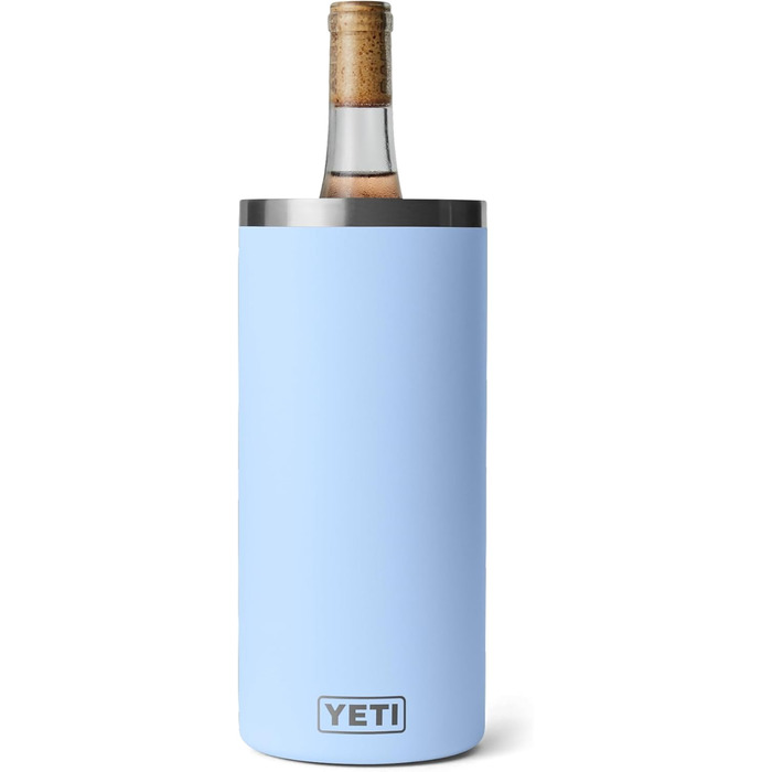 YETI Rambler Wine Chiller, сталевий ізольований охолоджувач вина, блакитний (Big Sky Blue)