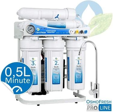 Система зворотного осмосу OsmoFresh Proline X2 200 GPD - фільтр для води без баку, прямий потік до 0,5 л/хв