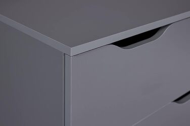 Комод Inter Link Silenzia 2S4S сірий, деревостружковий, для спальні, вітальні, ванної, з шухлядами, місткий, міцний, легкий у догляді
