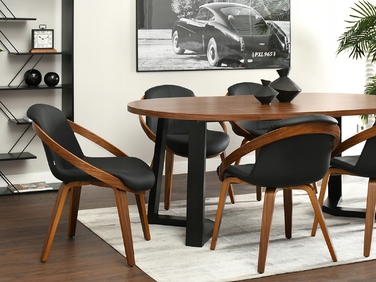 Стілець Mebel-Partner, штучна шкіра, чорний, 1 шт.