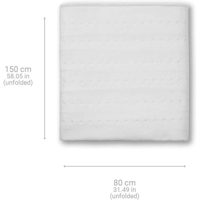 Електричний матрац MEDISANA HU 662 150x80 см з автоматичним вимкненням, захистом від перегріву, 6 режимами нагріву, праний, підходить для всіх типів матраців
