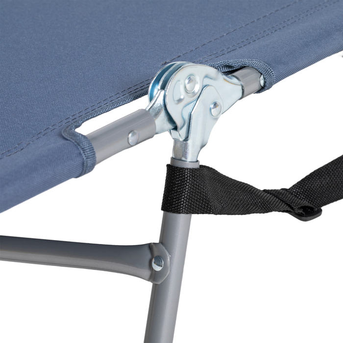 Outsunny Sun Lounger Складний садовий шезлонг з вікном для читання, подушка, шезлонг з регульованою спинкою в 5 напрямках, стійкий до погодних умов шезлонг для кемпінгу з навантаженням до 120 кг, для садового пляжного басейну, сірий