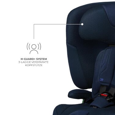 Автокрісло Kinderkraft FIX2GO i-Size 76-150 см (15 міс - 12 років), ISOFIX, Top Tether, SPS+, H-GUARD+, сіре (Blue)