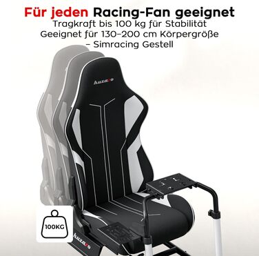 Ігровий кокпіт для сім-рейсингу huzaro Speed 6.0 з кріпленням для монітора до 50