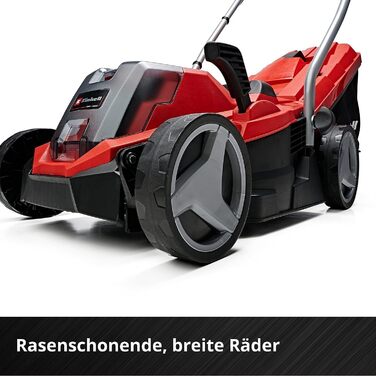 Акумуляторний газонокосарка Einhell GE-CM 18/33 Li Kit Power X-Change (18 В, ширина косіння 33 см, до 200 м², Brushless, кошик 30 л, висота косіння 25-65 мм, з акумулятором 4,0 Ah + зарядним пристроєм)