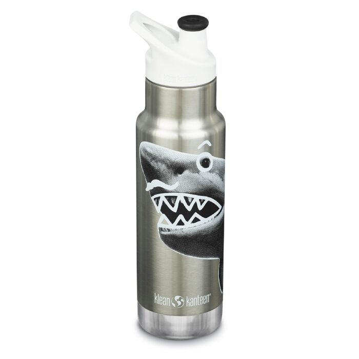 Спортивна пляшка для води Klean Kanteen Classic Sport (355 мл, Mr. Shark) — унісекс