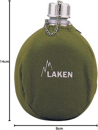 Спортивна пляшка для води Laken 111, Khaki, 1000 мл