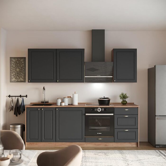 Кухонна нижня шафа Vicco Fame-Line, Зелений-Золотий (Landhaus), 50 см, без стільниці