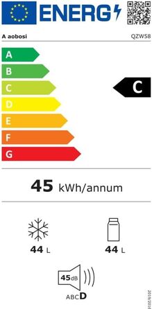 Автомобільний компресорний холодильник AAOBOSI 58L (-20°C/+20°C) з USB, 12/24V/230V для авто, вантажівок, човнів, кемпінгу та риболовлі, чорний