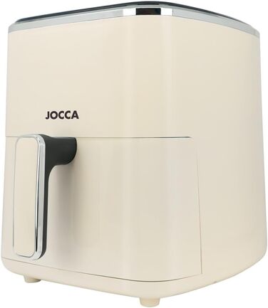 Аерофритюрниця JOCCA 5Л, безмасляна фритюрниця 1450Вт з LED сенсорним екраном та регулюванням температури, чорна