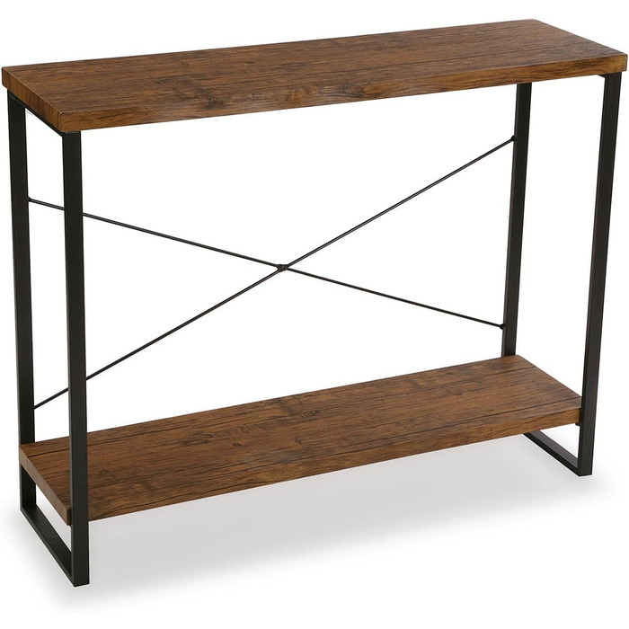 Консольний стіл Versa Taline для передпокою, сучасний, 80x30x100 см, чорний, дерево та метал