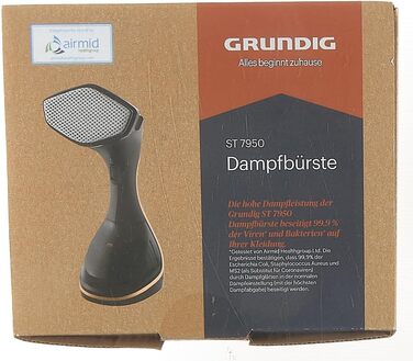 Парова щітка для одягу Grundig ST7950, чорна/мідна, Fashion Brush