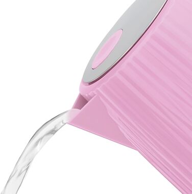 Електричний чайник Russell Hobbs Eden Raspberry 27362-70, 1.7 л, 2400 Вт, малиновий, зі сталевими акцентами та фільтром від накипу