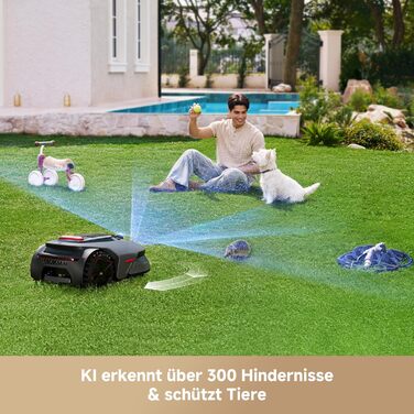 Робот-газонокосилка MOVA LiDAX Ultra 800 без дроту, до 800 м², LiDAR, AI Vision, зріз 5 см