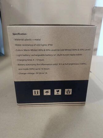 FUYO LED акумуляторна настільна лампа для вулиці, 8 кольорів, димірується, бездротова, портативна, нічник з кольоровою зміною для саду, спальні, кемпінгу, декору на Великдень