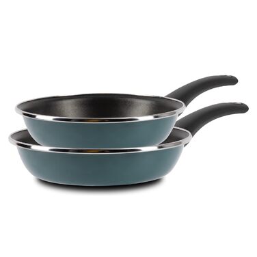 Набір сковорідок BERGNER Classique 20 і 26 см, алюміній, антипригарне покриття, для всіх плит, PFOA-free, зелений