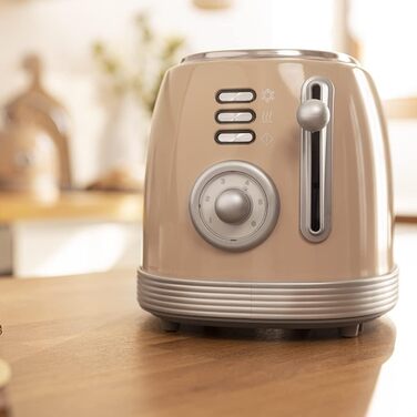 Тостер Cecotec Toast&Taste 800 Vintage Light: 850 Вт, 2 слоти, нержавіюча сталь, зелений, вінтажний стиль