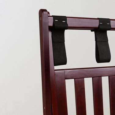 Підставка для багажу Casual Home з масиву дерева з полицею, колір Espresso
