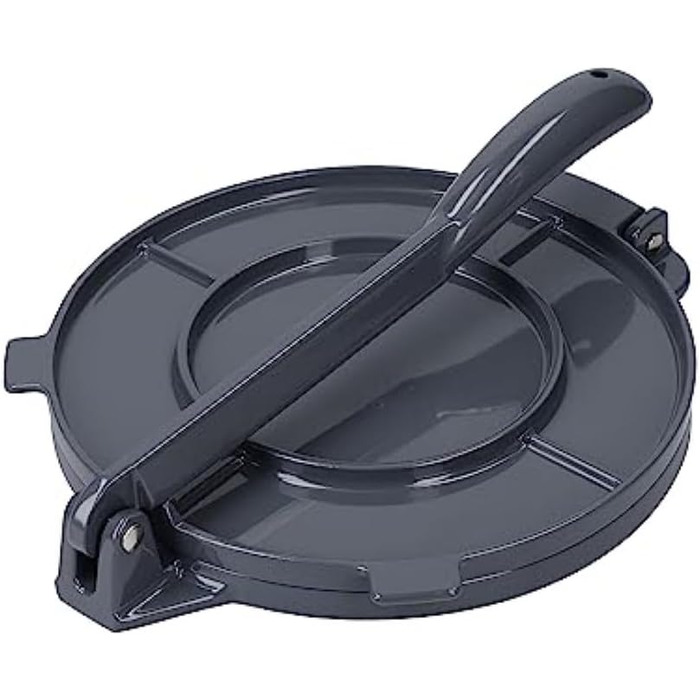 Прес для тортильї KitchenCraft World of Flavours, алюмінієвий, 20x20x9 см, сріблястий, у подарунковій коробці