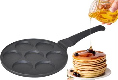 Сковорода Cheffinger для млинців та яєчні, Ø26 см, індукційна, литий алюміній, з отворами