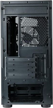 Корпус для ПК Cooler Master CMP 320 Mini-Tower, чорний, Micro-ATX, скляна бічна панель, 2x 120 мм ARGB вентилятори, підтримка різних компонентів, з кришкою для блоку живлення