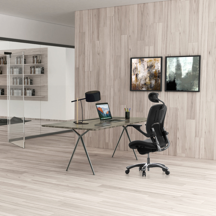 Офісне крісло / поворотне крісло VAPOR LUX тканина чорний hjh OFFICE
