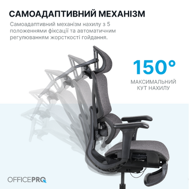 Крісло офісне OfficePro Jade OC970B Black