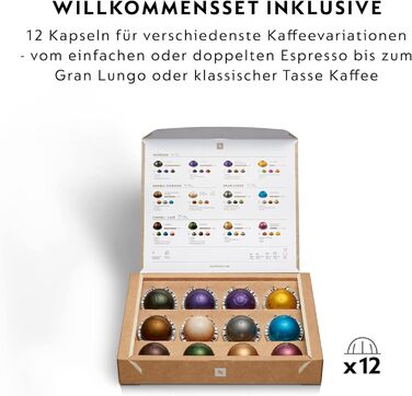 Кавомашина Nespresso Krups Vertuo Pop Coconut White 560 мл - автоматичне розпізнавання капсул, 4 розміри чашок