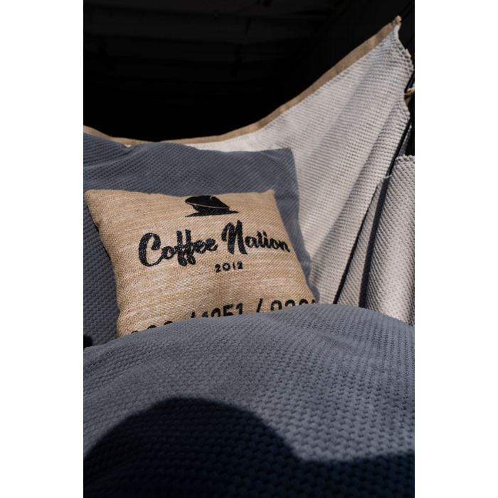 Сталевий стійка-підставка POTENZA GAZELA з підвісним кріслом-гамаком COFFEE та подушками