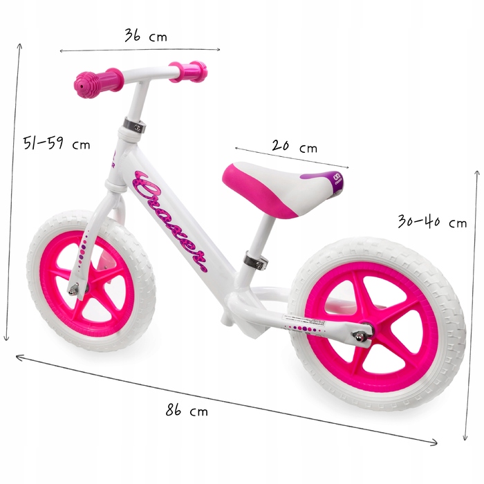 Бегове велосипед Croxer Cadea White/Pink