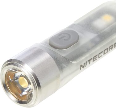 Ліхтарик-брелок Nitecore Tiki GITD, світиться у темряві, прозорий, універсальний розмір