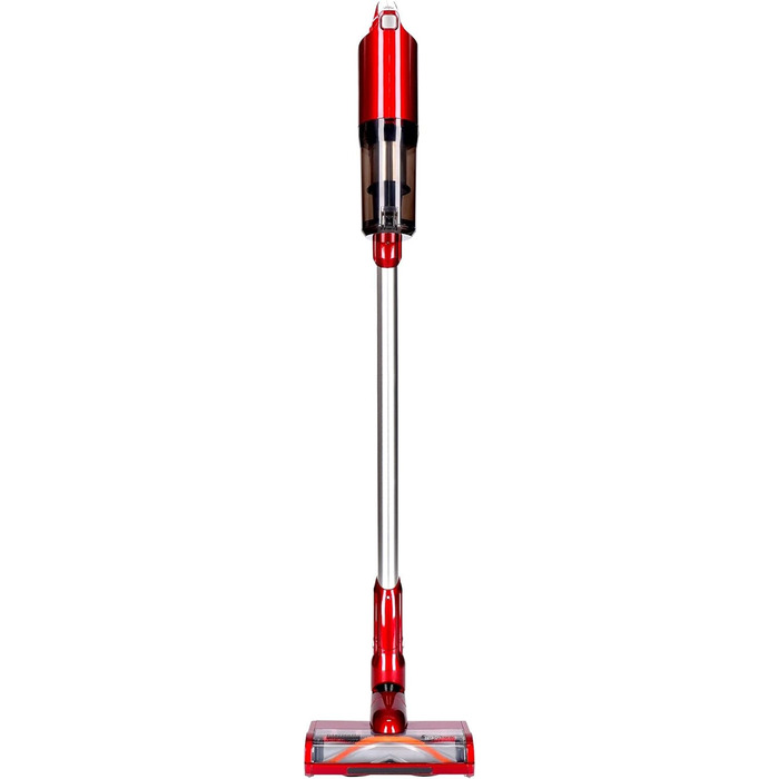 Акумуляторний пилосос TurboTronic 11000PA 22В, бездротовий ручний, 40 хв роботи, LED електрощітка, ультралегкий для твердих підлог і килимів, для шерсті тварин, червоний