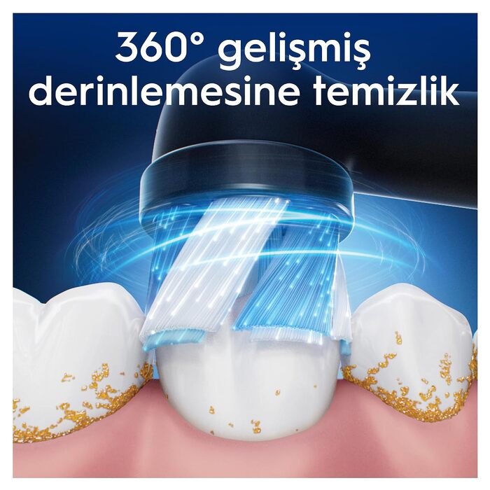 Смінні насадки для електричної зубної щітки Oral-B iO Ultimate Clean, CrissCross, для видалення нальоту, чорні, 4 шт.