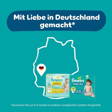 Підгузки Pampers Premium Protection розмір 2 (4-8 кг), 74 шт, подвійний захист від протікань