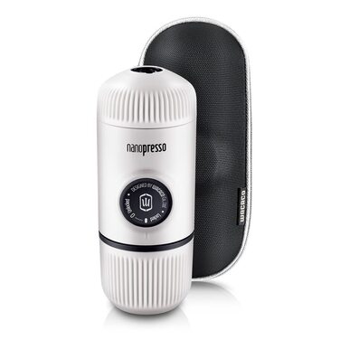 WACACO Nanopresso: портативна кавомашина еспресо, з чохлом S, чорний (80 мл)