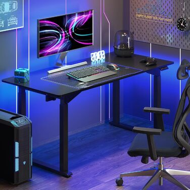 Регульований по висоті стіл Sanodesk 180x80 см з двома двигунами – ергономічний геймерський стіл для роботи стоячи/сидячи, тихий, міцний