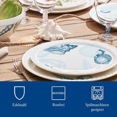 Набір столових приборів Villeroy & Boch Montauk на 6 осіб, 24 предмети, нержавіюча сталь, для великих свят, можна мити в посудомийній машині